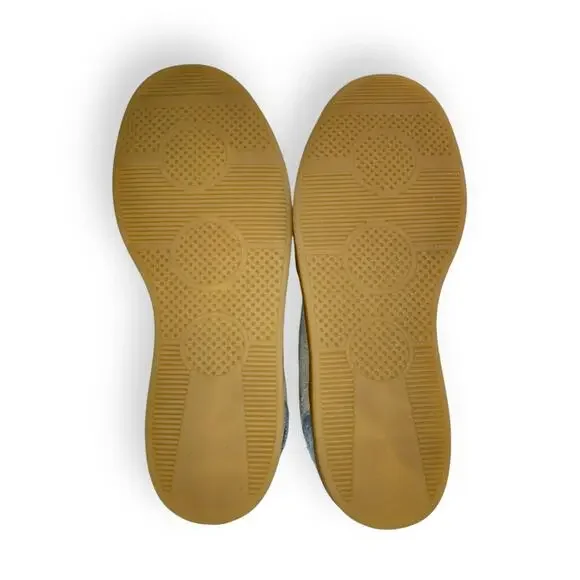 Steve Madden Women's Tucker Platform Sneaker Size 8.5 White Blue Velvet Velour - Picture 10 of 11